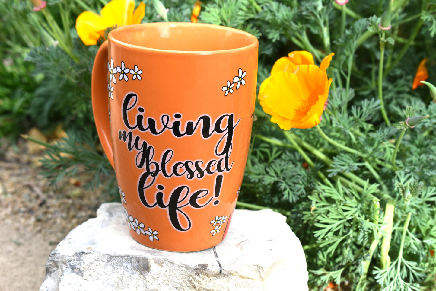 Living My Blessed Life Latte Mug
