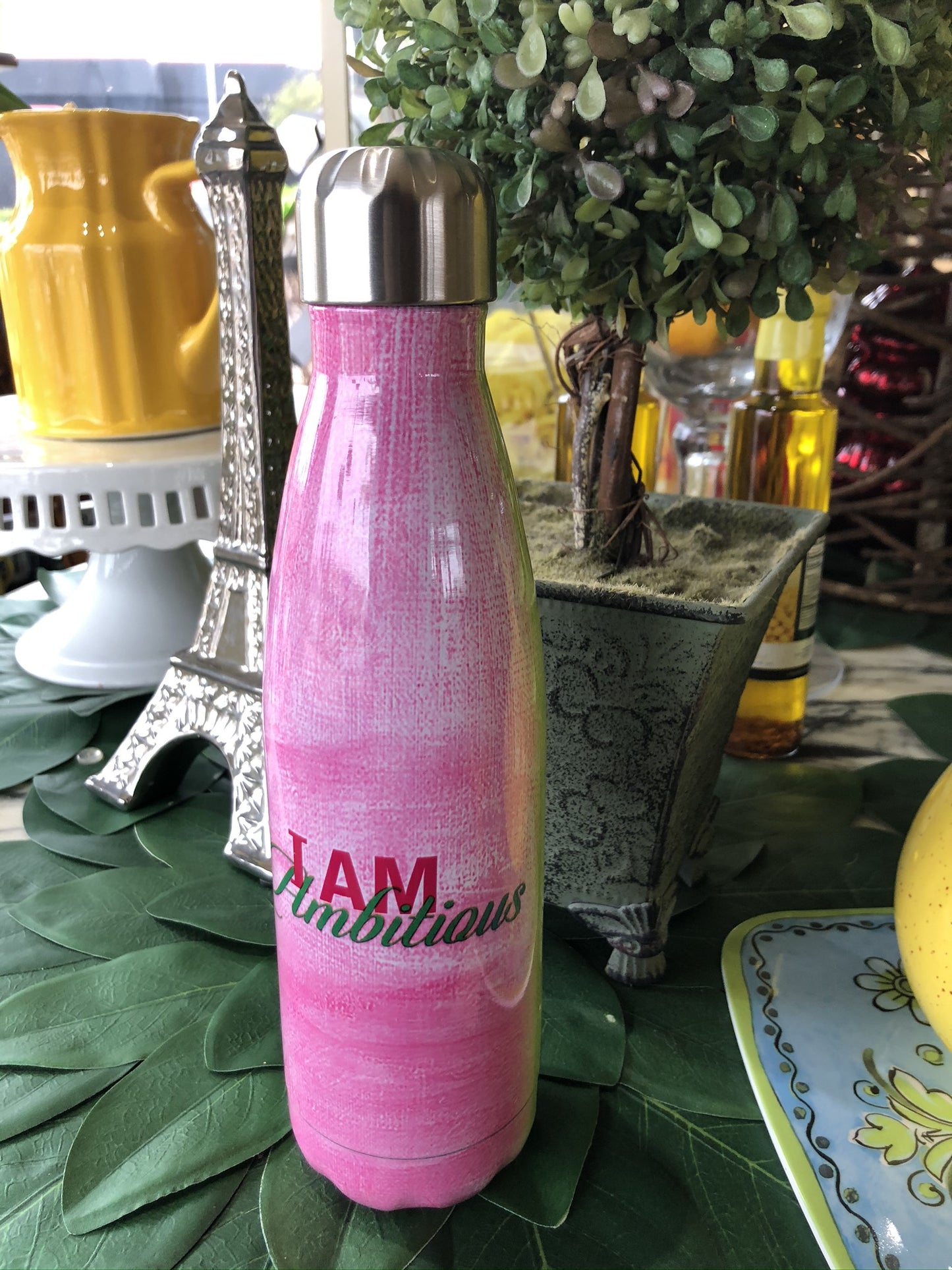 I Am Ambitious Stainless Steel Bottle