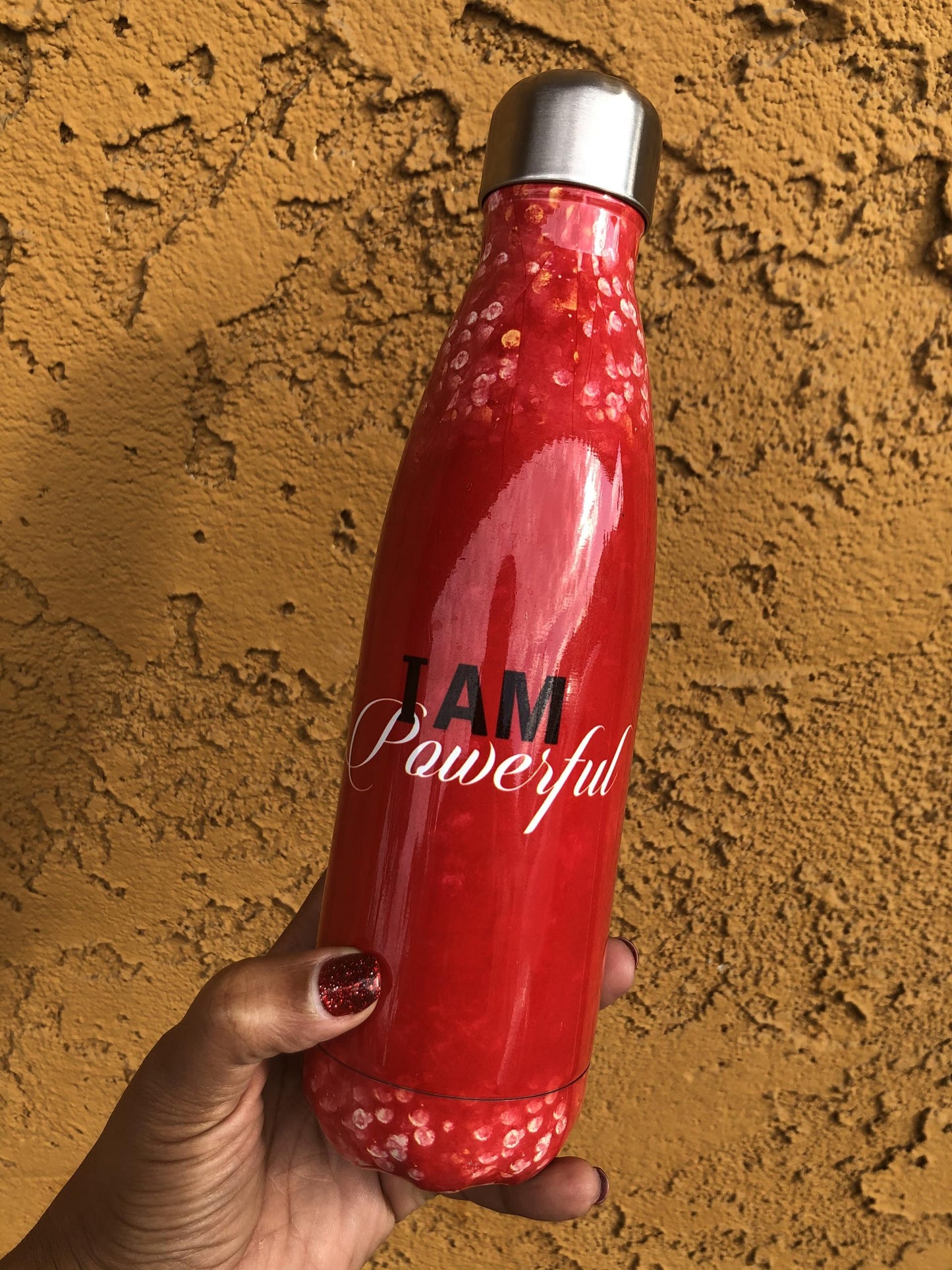 I Am Powerful Stainless Steel Bottle