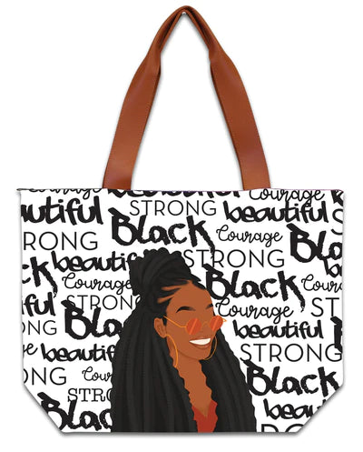 "Black and Beautiful" Canvas Bag