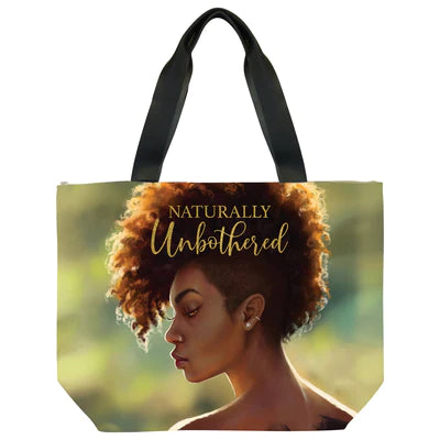 "Naturally Unbothered" Canvas Bag